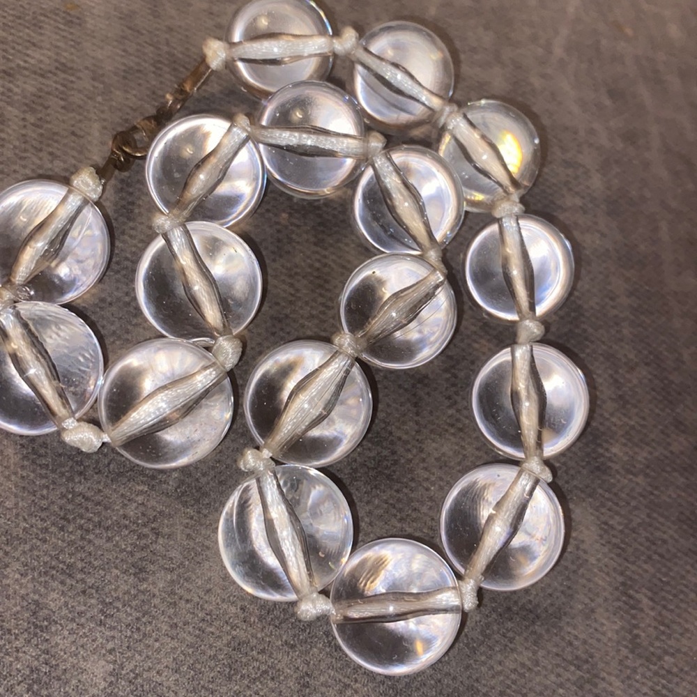 Vintage pools of light necklace